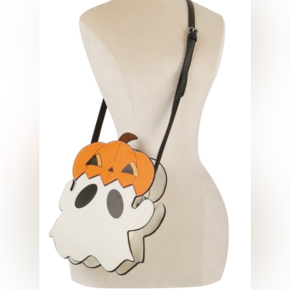 NEW Ghost and Pumpkin Crossbody Bag - Picture 1 of 4